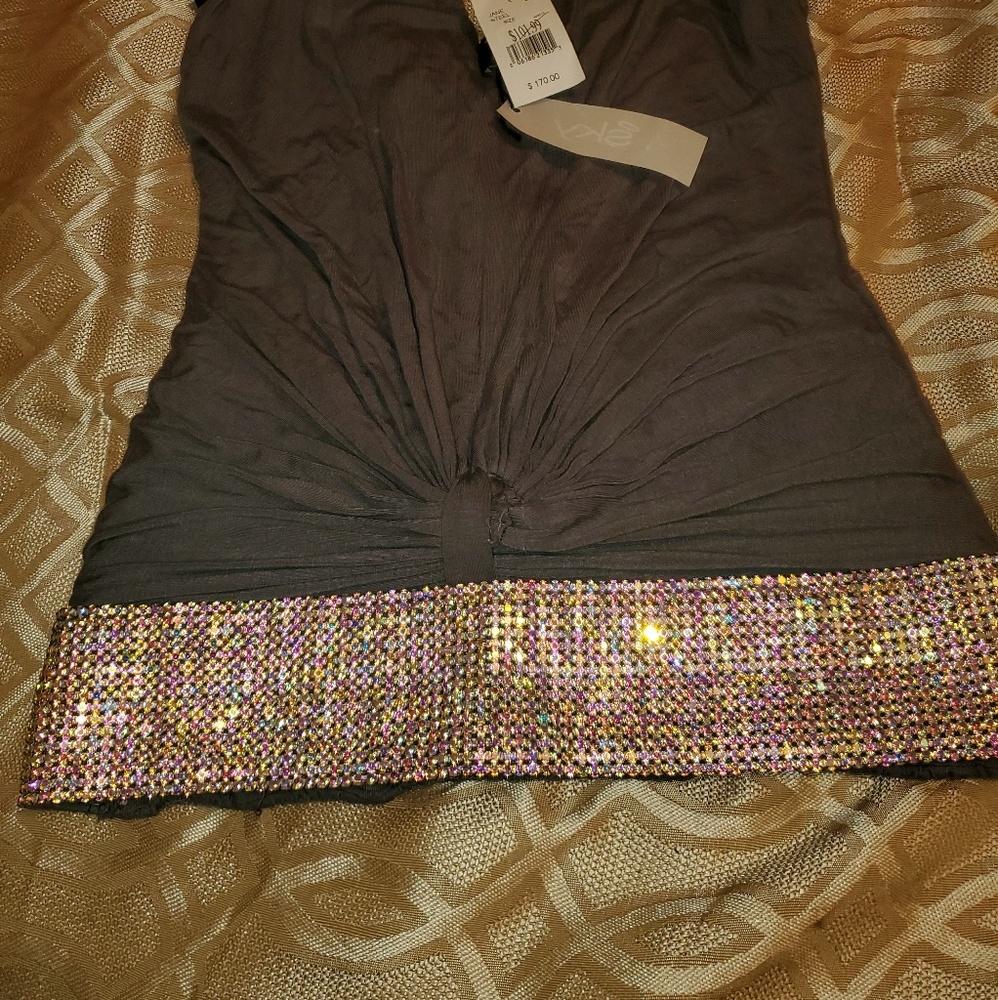 Rhinestones Halter Top